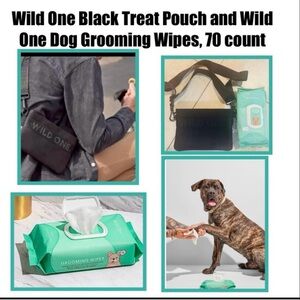 Wild One Black Treat Pouch and Wild One Dog